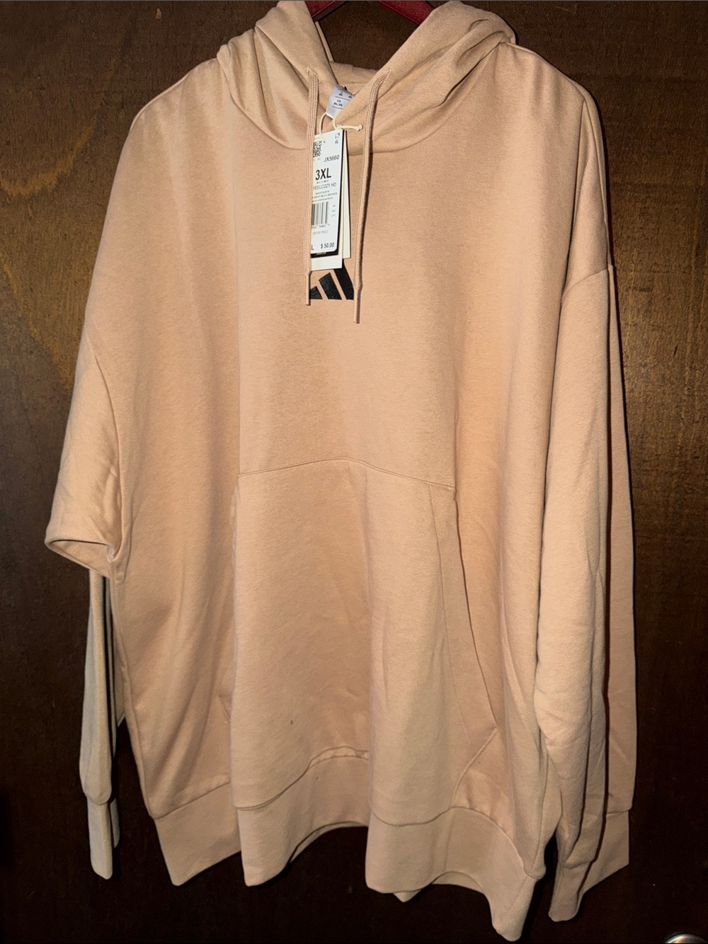 Men’s 3X tan adidas hoodie / NEW